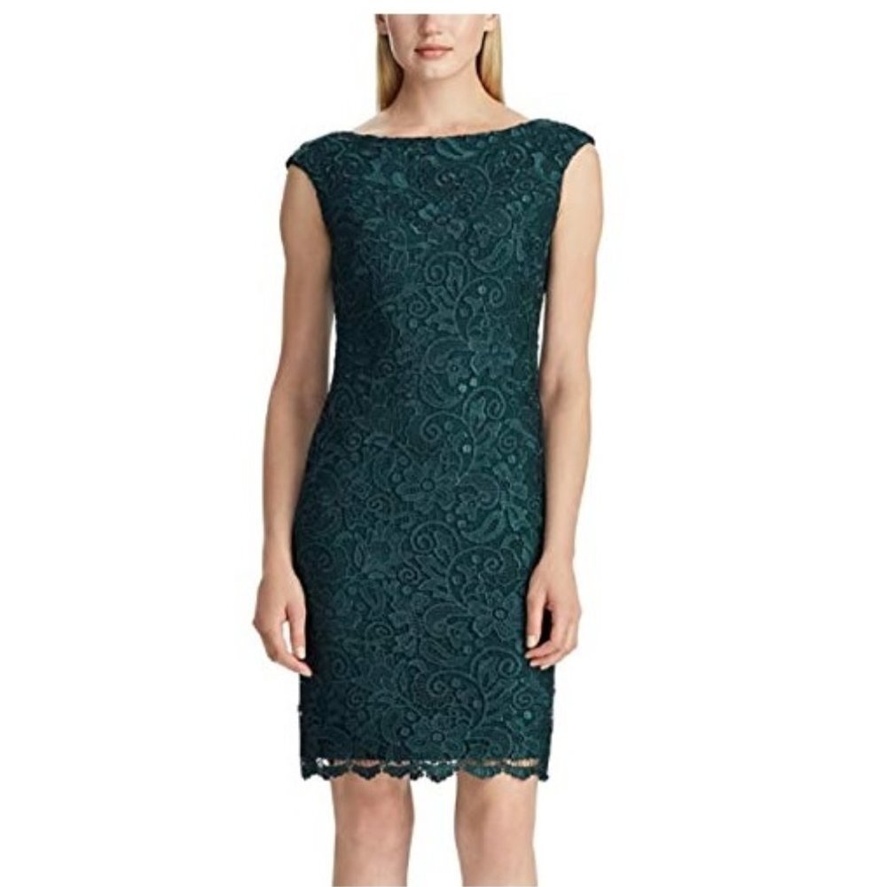 Ralph Lauren Lauren Lace Sheath Dress